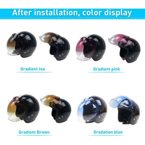 HAPPYSHOPPING Visiere Pare-vent 3-Snap Bubble Pour Casque De Moto Biltwell Gringo & Bonanza, Modele: Transparent 11 - Modele:Transparent 11 5 HAPPYSHOPPING Visiere Pare-vent 3-Snap Bubble Pour Casque De Moto Biltwell Gringo & Bonanza, Modele: Transparent 11 - Modele:Transparent 11 – Image 3