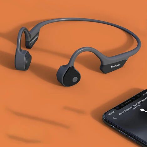 THSINDE Casque Bluetooth à Conduction Osseuse étanche IP65 Casque De Sport Sans Fil Casque De Sport à Conduction Osseuse 5.0 Avec Microphone HiFi Stéréo Pour Salle De Jogging (gris) 5 THSINDE Casque Bluetooth à Conduction Osseuse étanche IP65 Casque De Sport Sans Fil Casque De Sport à Conduction Osseuse 5.0 Avec Microphone HiFi Stéréo Pour Salle De Jogging (gris) – Image 3