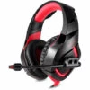 Casque De Jeu Filaire ONIKUMA K1B Casque De Jeu Filaire Avec Unite De Pilote De 50 Mm Micro De Reduction Du Bruit USB + Deux Ports 3,5 Mm, Noir Rouge -Protection auditive et tête Soldes 2022 36733551 1