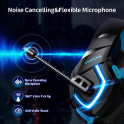 Casque De Jeu Filaire ONIKUMA K1B Casque De Jeu Filaire Avec Unite De Pilote De 50 Mm Micro De Reduction Du Bruit USB + Deux Ports 3,5 Mm, Noir Rouge -Protection auditive et tête Soldes 2022 36733551 3