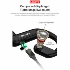 Lenovo X3 Casque Sans Fil BT 5.0 Titane Ecouteur A Conduction Osseuse IPX5 Casque De Sport Etanche Anti-transpiration Noir, Noir -Protection auditive et tête Soldes 2022 36734275 4