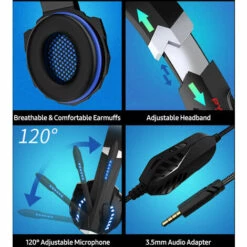 Casque De Jeu Python Fly G9000pro Avec Isolation Du Bruit Micro Reglable A 120 Degres Unite De Pilote 40 Mm Large Compatibilite Violet, Mauve 8 Casque De Jeu Python Fly G9000pro Avec Isolation Du Bruit Micro Reglable A 120 Degres Unite De Pilote 40 Mm Large Compatibilite Violet, Mauve -Protection auditive et tête Soldes 2022 36734374 2