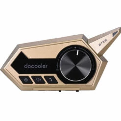 Docooler Casque De Moto Casque Moto Sans Fil Bluetooth 5.0 Casque Avec Microphone Prend En Charge Reponse Automatique Moteur Casque Ecouteur, Or -Protection auditive et tête Soldes 2022 36734396 3