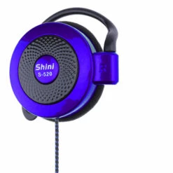 ASUPERMALL SHINI S520 3.5mm Casque Filaire Crochet D'oreille Casques Jeu Stereo Casque De Sport Avec Micro Pour Telephone, Bleu -Protection auditive et tête Soldes 2022 36735207 3