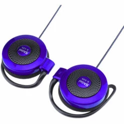 ASUPERMALL SHINI S520 3.5mm Casque Filaire Crochet D'oreille Casques Jeu Stereo Casque De Sport Avec Micro Pour Telephone, Bleu -Protection auditive et tête Soldes 2022 36735207 5