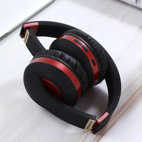 ASUPERMALL Casque Sans Fil BT5.0 Monte Sur La Tete MH4 Avec Microphone Fonctionnement Du Bouton De Son Stereo HiFi Fonction FM, Or 4 ASUPERMALL Casque Sans Fil BT5.0 Monte Sur La Tete MH4 Avec Microphone Fonctionnement Du Bouton De Son Stereo HiFi Fonction FM, Or – Image 2