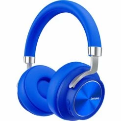 Lenovo HD800 Casque BT Sans Fil BT5.0 Casque De Sport Ergonomique A Reduction De Bruit Avec Unite De Pilote De 40 Mm Prise 3,5 Mm Bleu