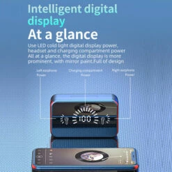 ASUPERMALL A30S Vrai Vraie Stereo Stereo Ecouteurs Hd Miroir Headset Casquette Cvc8.0 Reduction Du Bruit Ecouteurs Semi-In-Ear Avec Jeux Faible Latence Chip / Hifi Sound / Ecouto-Impermeable / A L'Eau Casque De Sport Compatible Avec Ios Android, Noir - Noir -Protection auditive et tête Soldes 2022 36744707 4