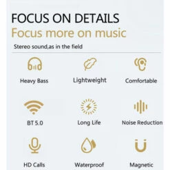 Lenovo He08 Bt 5.0 Casque A Nuages ​​Sans Fil Avec Dual Dynamic + 4 Haut-Parleurs / Reduction Du Bruit Hifi Stereo Stereo Ecouteur Sport Ecouto-Impermeable Casque Magnetique Avec Micro Compatible Avec Ios / Android, Blanc - Blanc -Protection auditive et tête Soldes 2022 36744773 4