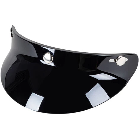 ASUPERMALL 3 Boutons-Pression Visor Shield Lens Visor Flip Up Wind Shield Pour Casque De Moto Open Face,Noir 4 ASUPERMALL 3 Boutons-Pression Visor Shield Lens Visor Flip Up Wind Shield Pour Casque De Moto Open Face,Noir – Image 2