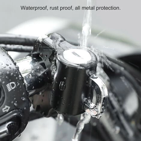 ASUPERMALL Serrure Universelle De Casque De Moto Antivol De Securite De Casque En Metal 22Mm-26Mm Noir Avec 2 Cles Ensemble,Noir 6 ASUPERMALL Serrure Universelle De Casque De Moto Antivol De Securite De Casque En Metal 22Mm-26Mm Noir Avec 2 Cles Ensemble,Noir – Image 4