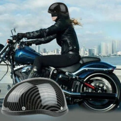 ASUPERMALL Demi-Casque De Moto De Style Retro Abs + Capuchon En Plastique De Coton Pour Motocycliste Motard Ridder Striation De Carbone (Taille Unique) Universel Lavable, Carbone 11 ASUPERMALL Demi-Casque De Moto De Style Retro Abs + Capuchon En Plastique De Coton Pour Motocycliste Motard Ridder Striation De Carbone (Taille Unique) Universel Lavable, Carbone -Protection auditive et tête Soldes 2022 36823789 5