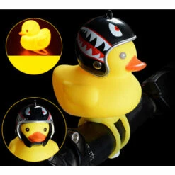 ASUPERMALL Mignon Petit Canard Jaune Avec Lumiere Led Pour Casque Pour Moto De Velo, Type Requin -Protection auditive et tête Soldes 2022 36848536 5