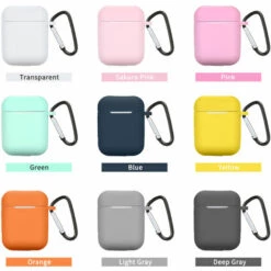 ASUPERMALL Remplacement De Boitier De Casque En Silicone Pour Apple Airpods Sans Fil Bt Casque De Protection Pour Ecouteurs Avec Mousqueton, Sakura Rose -Protection auditive et tête Soldes 2022 36882366 5