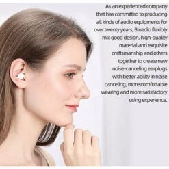 Bouchons D'Oreille En Silicone Bluedio Ne -40Db Reduction Du Bruit Isolation Phonique Protection Des Oreilles Anti-Bruit Pour Dormir Et Nager, Blanche -Protection auditive et tête Soldes 2022 36886670 3