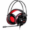 Casque De Jeu Avec Casque Filaire Motospeed H11 Avec Unite De Pilote 50Mm Microphone A Reduction De Bruit Lumiere Led Cache-Oreilles Respirants, Noir Rouge -Protection auditive et tête Soldes 2022 36886967 1