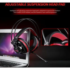 Casque De Jeu Avec Casque Filaire Motospeed H11 Avec Unite De Pilote 50Mm Microphone A Reduction De Bruit Lumiere Led Cache-Oreilles Respirants, Noir Rouge 11 Casque De Jeu Avec Casque Filaire Motospeed H11 Avec Unite De Pilote 50Mm Microphone A Reduction De Bruit Lumiere Led Cache-Oreilles Respirants, Noir Rouge -Protection auditive et tête Soldes 2022 36886967 5