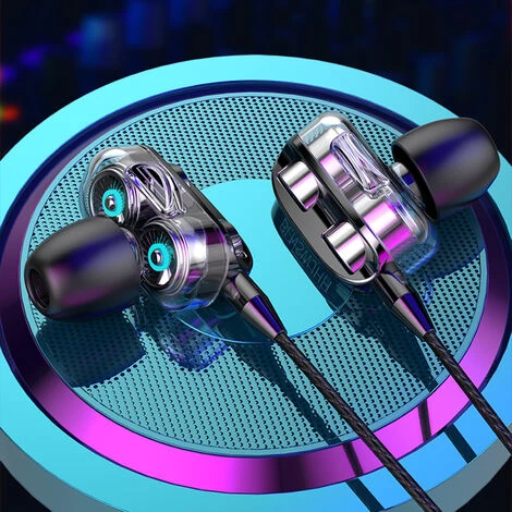 ASUPERMALL Ecouteur Filaire A4 Double Pilote 3,5 Mm Port Bass Stereo In-Ear Sports Ecouteur Etanche (Version A Quatre Haut-Parleurs, Blanc), Version Blanche, Quatre Haut-Parleurs 4 ASUPERMALL Ecouteur Filaire A4 Double Pilote 3,5 Mm Port Bass Stereo In-Ear Sports Ecouteur Etanche (Version A Quatre Haut-Parleurs, Blanc), Version Blanche, Quatre Haut-Parleurs – Image 2