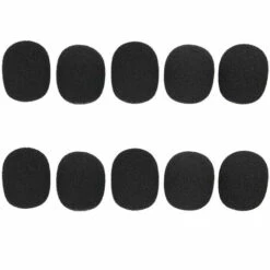 ASUPERMALL 10 Pcs Mini Microphone Couverture Casque Remplacement Mousse Microphone Couverture Telephone Casque Micro Couverture Microphone Pare-Vent Casque Mousse, 10Pcs