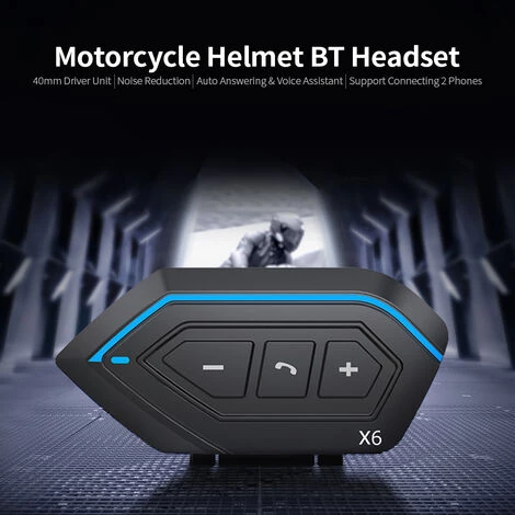ASUPERMALL Casque De Moto BT 5.0 Headset IP67 Repondre Automatique Impermeable A L'eau Connexion 2 Telephones Reduction Du Bruit 40mm Unite De Pilote Dur, Noir, Micro Dur 4 ASUPERMALL Casque De Moto BT 5.0 Headset IP67 Repondre Automatique Impermeable A L'eau Connexion 2 Telephones Reduction Du Bruit 40mm Unite De Pilote Dur, Noir, Micro Dur – Image 2