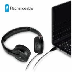 BRIDAY Casque Sans Fil [zéro Latence], Stéréo HF Sans Fil [rechargeable] Casque Supra-auriculaire Hi-fi Sans Fil / Casque Sans Fil / Casque Supra-auriculaire Sans Fil / Casque TV Avec Sortie Audio 3,5 Mm -Protection auditive et tête Soldes 2022 37005981 5
