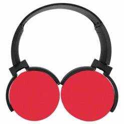 ASUPERMALL 350Bt Casque A Annulation De Bruit Active Casque Sans Fil Bluetooth Avec Micro Anc Sur L'Oreille Des Basses Profondes Pour Smartphones, Ordinateurs, Rouge
