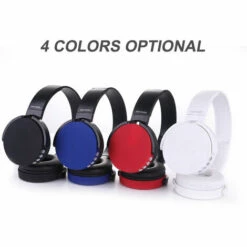 ASUPERMALL 350Bt Casque A Annulation De Bruit Active Casque Sans Fil Bluetooth Avec Micro Anc Sur L'Oreille Des Basses Profondes Pour Smartphones, Ordinateurs, Rouge -Protection auditive et tête Soldes 2022 37041380 4
