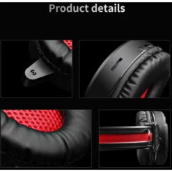 ASUPERMALL Casque De Jeu Casque Stereo Pour Ecouteurs Professionnels Game Microphone Omnidirectionnel Usb Sans Lecteur Respirant Cover (Noir), Le Noir -Protection auditive et tête Soldes 2022 37309003 5