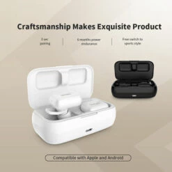 Dacom Bt Casque Ecouteurs Sans Fil Casque Avec Son Stereo De 2200Mah Casque De Charge Avec Casque Antibruit Etanche Avec Oreilles De Sport (Or), Or -Protection auditive et tête Soldes 2022 37321565 2