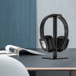 ASUPERMALL Support De Casque En Plastique En Alliage D'Aluminium Abs Support Support De Bureau Stable Et Detachable Avec Autocollant Pour Casques Filaires Ou Sans Fil Pour Casque De Jeu, Ecouteurs, Le Noir -Protection auditive et tête Soldes 2022 37337619 5