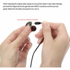 ASUPERMALL 3.5Mm Cables Ecouteurs Cable Remplacement Detachable Cordon Casque Mmcx Connecteur Pour Shure Se215 Se315 Se425 Se535 Se846 Ue900 Casque Noir -Protection auditive et tête Soldes 2022 37347270 4