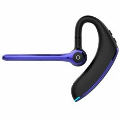 ASUPERMALL F910 Bt 5.0 Ecouteur Business Headset Dual-Mic Ecouteurs Noise Annulation Casque Casque Ecouteur Mains Libres Pour Affaires / Travail / Conduite / Bureau, Bleu