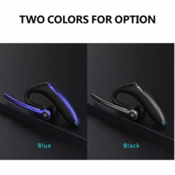 ASUPERMALL F910 Bt 5.0 Ecouteur Business Headset Dual-Mic Ecouteurs Noise Annulation Casque Casque Ecouteur Mains Libres Pour Affaires / Travail / Conduite / Bureau, Bleu -Protection auditive et tête Soldes 2022 37347436 4
