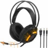 Ajazz AX120 Casque Lumineux 3,5 Mm Audio USB Connecteur 50 Mm Surround Bass Sound Musique Casque Microphone Omnidirectionnel Protege-oreilles Doux Et Respirant Ecouteurs Pour Ordinateur De Bureau Gaming, Modele:Noir 2 Ajazz AX120 Casque Lumineux 3,5 Mm Audio USB Connecteur 50 Mm Surround Bass Sound Musique Casque Microphone Omnidirectionnel Protege-oreilles Doux Et Respirant Ecouteurs Pour Ordinateur De Bureau Gaming, Modele:Noir -Protection auditive et tête Soldes 2022 37787595 1