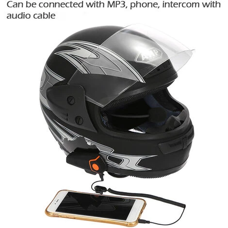 HAPPYSHOPPING BT-S2 Casque De Moto Interphone Bluetooth Interphone Sans Fil Avec Casque Distance D'interphone 1000M FM Mains Libres Etanche Avec Micro Pour Telephones Intelligents Appareils Compatibles Bluetooth Prise UE, Modele: Prise UE 7 HAPPYSHOPPING BT-S2 Casque De Moto Interphone Bluetooth Interphone Sans Fil Avec Casque Distance D'interphone 1000M FM Mains Libres Etanche Avec Micro Pour Telephones Intelligents Appareils Compatibles Bluetooth Prise UE, Modele: Prise UE – Image 5