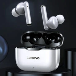 Lenovo LP1 TWS Ecouteurs Bluetooth 5.0 True Casque Sans Fil Touch Control Sport Casque IPX4 Ecouteurs Intra-auriculaires Resistants A La Transpiration Avec Micro Etui De Charge 300mAh, Modele: Blanc Pur -Protection auditive et tête Soldes 2022 37992716 5