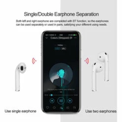 ASUPERMALL I12 Bt5.0 Ecouteurs Sans Fil Ecouteurs Casque Bt Casque Mini Oreillettes Intra-Auriculaires Stereo Avec Boite A Chargement, Vert -Protection auditive et tête Soldes 2022 38060691 5