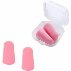 BETTERLIFE Bouchons D'Oreilles En Mousse (4 Paires), Soft Foam Ear Protection Plugs Protection Auditive, Bouchons D'Oreille Anti-Bruit Pour Dormir, étudier, Travailler, Voyager, Construction (rose)