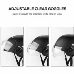 GUB Casque De Velo Avec Lunettes Amovibles Pour Hommes, Femmes, Casque De Velo De Banlieue, Modele: Noir - Modele:Noir -Protection auditive et tête Soldes 2022 38687270 3