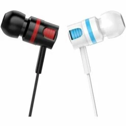 Ecouteurs Intra-auriculaires Filaires PTM Casque De Jeu Stereo Avec Controle En Ligne Et Microphone Pour PSP IPhone IPad Smartphones Android Tablet PC Ordinateur Portable, Modele: Blanc Avec Bleu -Protection auditive et tête Soldes 2022 38968688 2