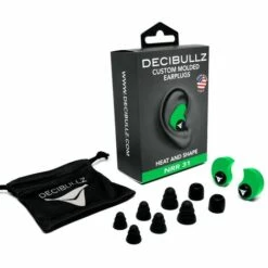 Bouchons D'oreilles Moulés Sur-mesure Decibullz - Vert - Vert -Protection auditive et tête Soldes 2022 39509874 4