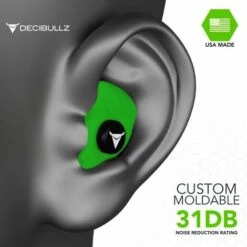 Bouchons D'oreilles Moulés Sur-mesure Decibullz - Vert - Vert -Protection auditive et tête Soldes 2022 39509874 5