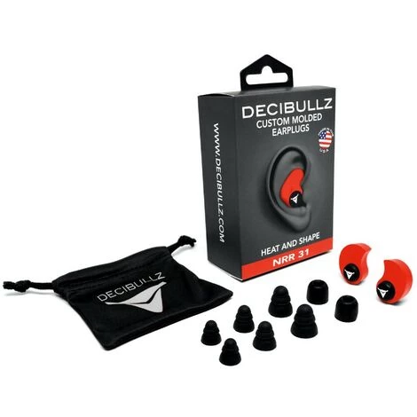 Bouchons D'oreilles Moulés Sur-mesure Decibullz - Rouge - Rouge 7 Bouchons D'oreilles Moulés Sur-mesure Decibullz - Rouge - Rouge – Image 5