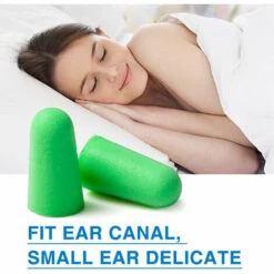 BETTERLIFE [Lot De 4 Paires] Bouchons D'oreille En Mousse Super Doux Dans Tube GIGA Avec Petit étui De Transport, Meilleurs Bouchons D'oreille Pour Dormir, Ronflement, Travail (Menthe) -Protection auditive et tête Soldes 2022 39689747 4