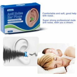 BETTERLIFE [Lot De 4 Paires] Bouchons D'oreille En Mousse Super Doux Dans Tube GIGA Avec Petit étui De Transport, Meilleurs Bouchons D'oreille Pour Dormir, Ronflement, Travail (Menthe) -Protection auditive et tête Soldes 2022 39689747 5