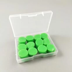 BETTERLIFE 12 Pièces Bouchon D'Oreille Pour Dormir, Bouchons D'Oreille En Silicone, Bouchons D'oreilles Moulables Pour Dormir, Natation, Concerts, Apprendre (Vert)