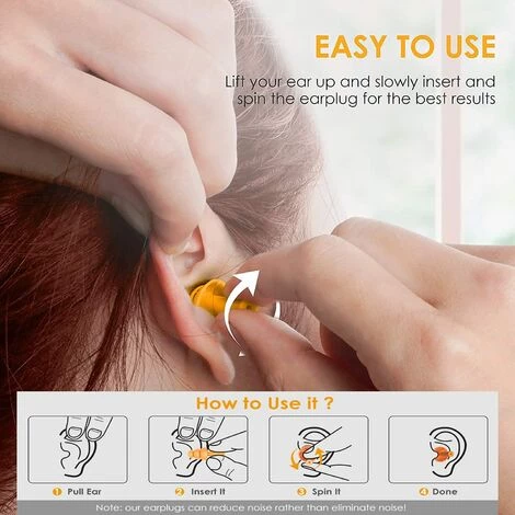 BETTERLIFE Quiet Bouchons D’Oreilles Anti-Bruit,Bouchons D'Oreille Pour Dormir,Dormir Bouchon D'oreille,Protection Auditive Bouchons D'Oreille,Bouchons D'oreilles,Bouchon D'oreille De Nager Imperméable-10 Paires 6 BETTERLIFE Quiet Bouchons D’Oreilles Anti-Bruit,Bouchons D'Oreille Pour Dormir,Dormir Bouchon D'oreille,Protection Auditive Bouchons D'Oreille,Bouchons D'oreilles,Bouchon D'oreille De Nager Imperméable-10 Paires – Image 4