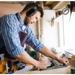 TRIOMPHE Casque Anti Bruit Adulte Réglable Confortable, Avec Une Atténuation De SNR 38dB, Pour Milieu Bruyant Ou Stressant-Noir -Protection auditive et tête Soldes 2022 39859629 5