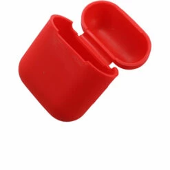 ASUPERMALL Boitier Silicone Earphone Sans Fil BT Boite D'ecouteurs Boite De Rangement Portable Casque De Protection Sleeve De Protection, Rouge