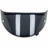 ASUPERMALL Remplacement De Lentille De Casque De Pare-Vent De Visiere De Casque De Moto Pour Kyt Nfr, Nx, Noir